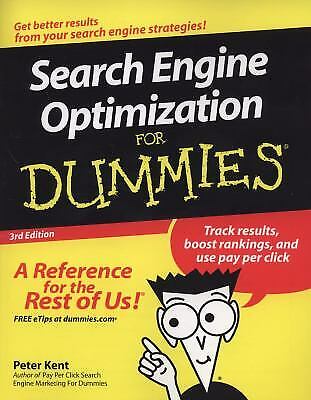 Search Engine Optimization for Dummies Paperback Peter Kent 17 1653577209 s l500